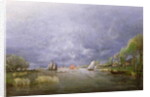 Banks of the Loire in Spring, Storm Effect, 1857 by Charles Leroux