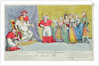Presentation of the Mares to the Holy Father, caricature of the introduction of Adelaide and Victoire de France to the Pope, 17th April 1791 by French School