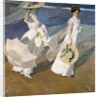 Strolling along the Seashore, 1909 by Joaquin Sorolla y Bastida