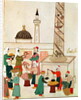 Ms 1671 A Bazaar in Istanbul, c.1580 by Islamic School