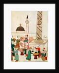 Ms 1671 A Bazaar in Istanbul, c.1580 by Islamic School