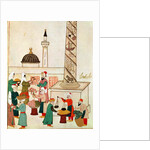 Ms 1671 A Bazaar in Istanbul, c.1580 by Islamic School