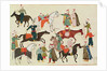 Ms 1671 A Horse Market, c.1580 by Islamic School