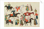 Ms 1671 A Horse Market, c.1580 by Islamic School