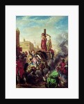 Olinda and Sophronia on the Pyre by Ferdinand Victor Eugene Delacroix