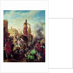 Olinda and Sophronia on the Pyre by Ferdinand Victor Eugene Delacroix