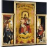 Polyptych of the Glorification of the Holy Trinity, central panel depicting the Trinity, the Virgin and St. John the Baptist, c.1509-16 by Jean the Elder Bellegambe