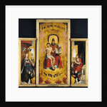 Polyptych of the Glorification of the Holy Trinity, central panel depicting the Trinity, the Virgin and St. John the Baptist, c.1509-16 by Jean the Elder Bellegambe