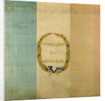 Tricolore with the motto 'Live Free or Die', 1792 by French School