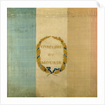 Tricolore with the motto 'Live Free or Die', 1792 by French School
