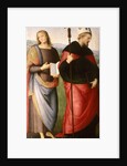 St. John the Evangelist and St. Augustine of Hippo, c.1502-21 by Pietro Perugino
