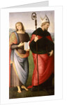 St. John the Evangelist and St. Augustine of Hippo, c.1502-21 by Pietro Perugino