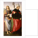 St. John the Evangelist and St. Augustine of Hippo, c.1502-21 by Pietro Perugino