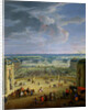 Perspective View from the Chateau of Versailles of the Place d'Armes and the Stables, 1688 by Jean-Baptiste Martin