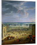Perspective View from the Chateau of Versailles of the Place d'Armes and the Stables, 1688 by Jean-Baptiste Martin