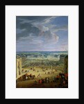 Perspective View from the Chateau of Versailles of the Place d'Armes and the Stables, 1688 by Jean-Baptiste Martin