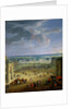 Perspective View from the Chateau of Versailles of the Place d'Armes and the Stables, 1688 by Jean-Baptiste Martin