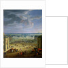 Perspective View from the Chateau of Versailles of the Place d'Armes and the Stables, 1688 by Jean-Baptiste Martin