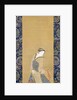 An Elegant Woman in a Blue Obi by Hotei Gosei