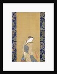 An Elegant Woman in a Blue Obi by Hotei Gosei