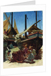 Anzio, The Port by Antoine Auguste Ernest Herbert or Hebert