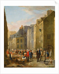 The Fish Market in Cherbourg, 1830-40 by Bon Dumouchel