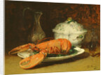 Still Life with a Lobster and a Soup Tureen by Guillaume Romain Fouace