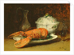 Still Life with a Lobster and a Soup Tureen by Guillaume Romain Fouace