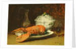 Still Life with a Lobster and a Soup Tureen by Guillaume Romain Fouace