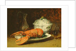 Still Life with a Lobster and a Soup Tureen by Guillaume Romain Fouace