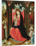 Madonna Enthroned Surrounded by Angels by Master of the Legend of St. Ursula