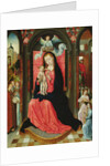 Madonna Enthroned Surrounded by Angels by Master of the Legend of St. Ursula