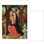 Madonna Enthroned Surrounded by Angels by Master of the Legend of St. Ursula