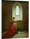 Genevieve of Brabant Baptising her Son in Prison by Jean Baptiste Mallet