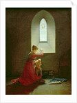 Genevieve of Brabant Baptising her Son in Prison by Jean Baptiste Mallet