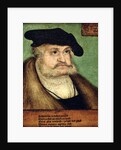 Portrait of Friedrich III Elector of Saxony, 1532 by Lucas the Elder Cranach