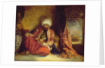 A Turk Smoking a Pipe by Henri Decaisne