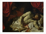 The Death of Cato of Utica 1646 by Charles Le Brun