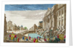 The Trevi Fountain, Rome by French School