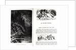 Two illustrated pages from 'Les Contes Drolatiques' by Honore de Balzac engraved by Heliodore Joseph Pisan by Gustave Dore