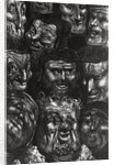Eleven grotesque faces from 'Les Contes Drolatiques' by Honore de Balzac engraved by Predhomme by Gustave Dore