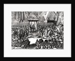 The Coronation of King George I at Westminster Abbey, 31st October 1714 by Anonymous
