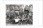 The Coronation of King George I at Westminster Abbey, 31st October 1714 by Anonymous