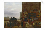 Selling Paintings Outside the Institut de France, 1837 by Guillaume Frederic Ronmy