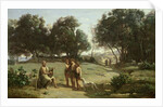 Homer and the Shepherds in a Landscape, 1845 by Jean Baptiste Camille Corot