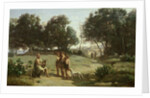 Homer and the Shepherds in a Landscape, 1845 by Jean Baptiste Camille Corot