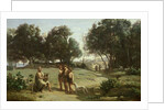 Homer and the Shepherds in a Landscape, 1845 by Jean Baptiste Camille Corot