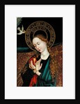 Detail of the Virgin from the Annunciation by Martin Schongauer