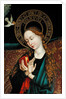 Detail of the Virgin from the Annunciation by Martin Schongauer