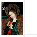 Detail of the Virgin from the Annunciation by Martin Schongauer